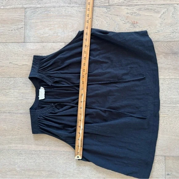 Nation Ltd Women's Via Tie Neck Tank Black XS - Picture 4 of 4